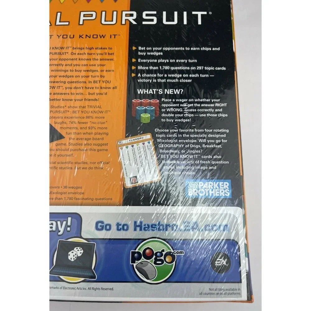 Trivial Pursuit Bet You Know It Edition Trivia Boa‎